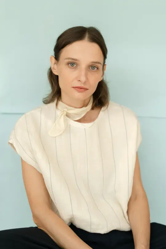 POLLY - NATURAL WHITE STRIPES