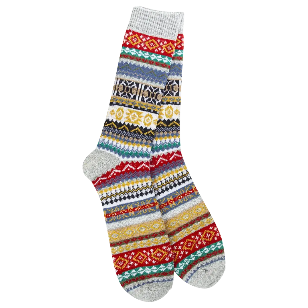 1902 Holiday Men's Studio Crew - Heather Grey Multicolor
