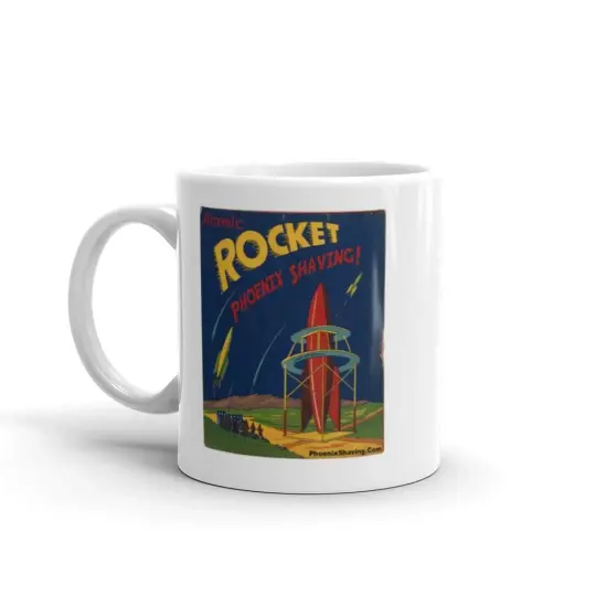 Atomic Rocket Retro Coffee Mug | Available in 2 Sizes