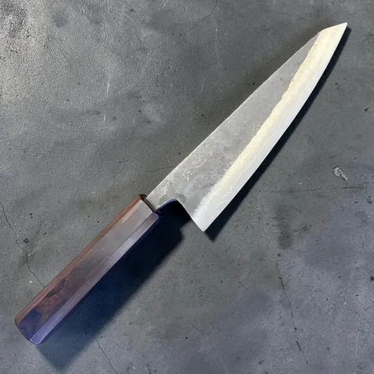 Hatsukokoro Kurogane Blue #2 Kurouchi Honesuki 150mm