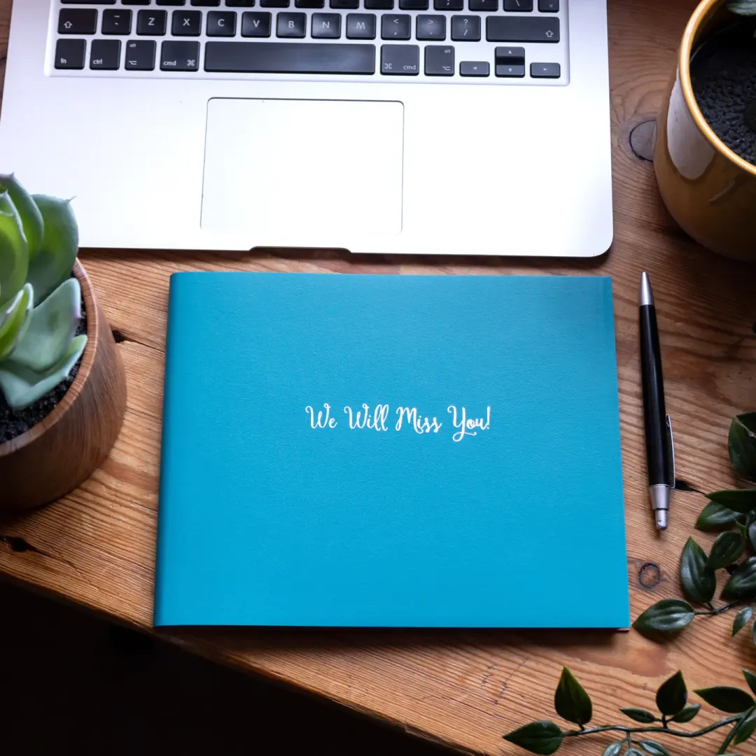 Personalised Leather Leaver's Book