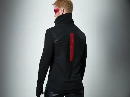 K-2 Black turtleneck sweater