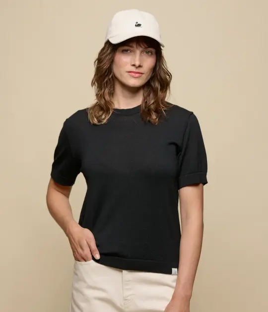 Refined Merino Wool Short Sleeve Women's T-Shirt