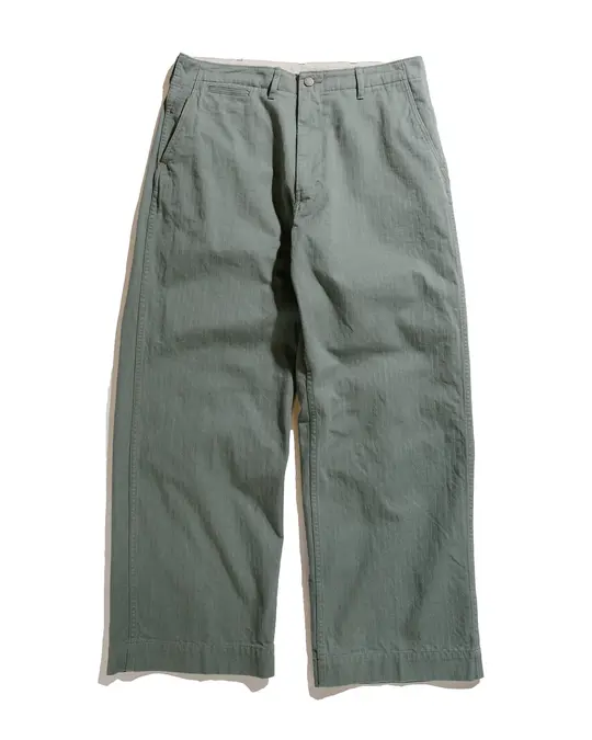 Beams Plus MIL Trousers Herringbone Sage