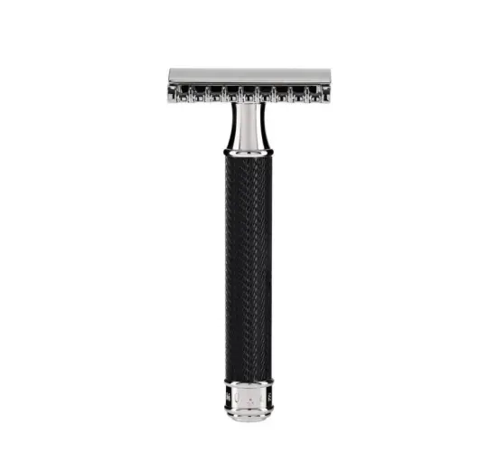 MÜHLE TRADITIONAL Safety Razor, Open Comb, Metal, Black