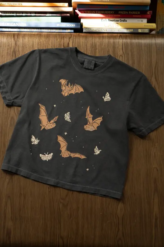 Echolocation Boxy Tee | Pepper / Black