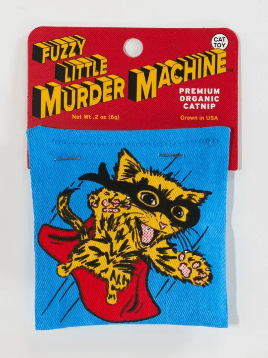 Blue Q Catnip Cat Toy (Fuzzy Little Murder Machine)