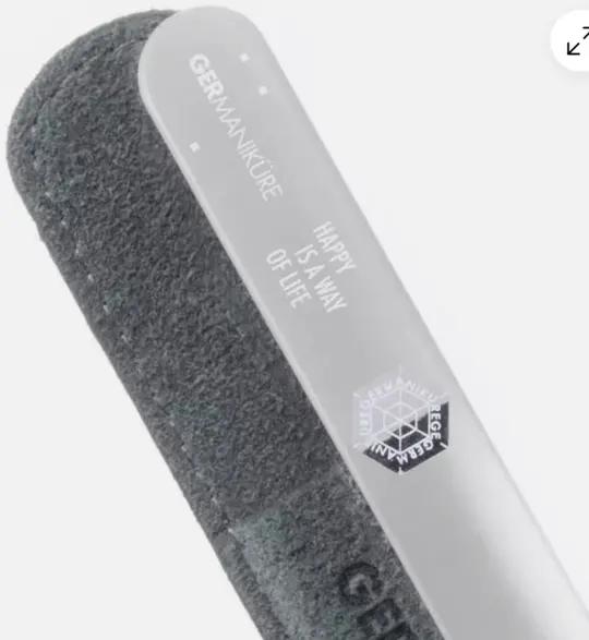"Happy Is a Way of Life" Germanikure Mantra Nail File and Leather Sleeve