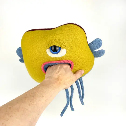 Sherry the plush friendly handmade monster stuffy