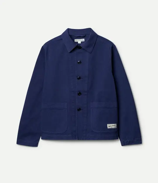 Cropped Worker's Cotton Twill Jacket