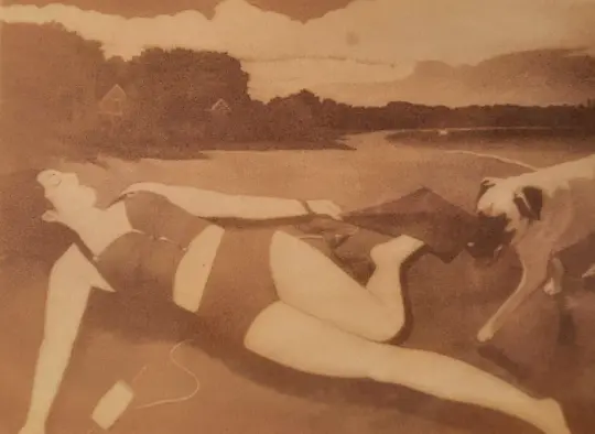 Beach Dreamer, anthotype