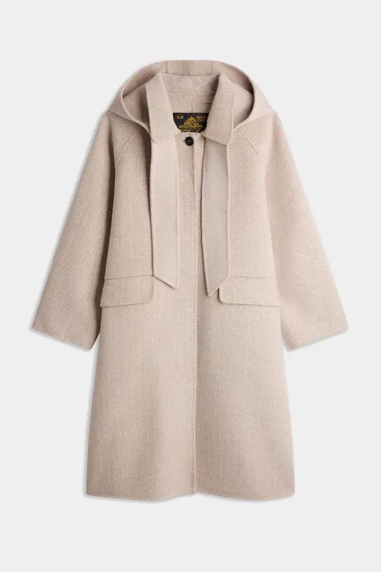 MONIKA – MANTEAU LONG À CAPUCHE
