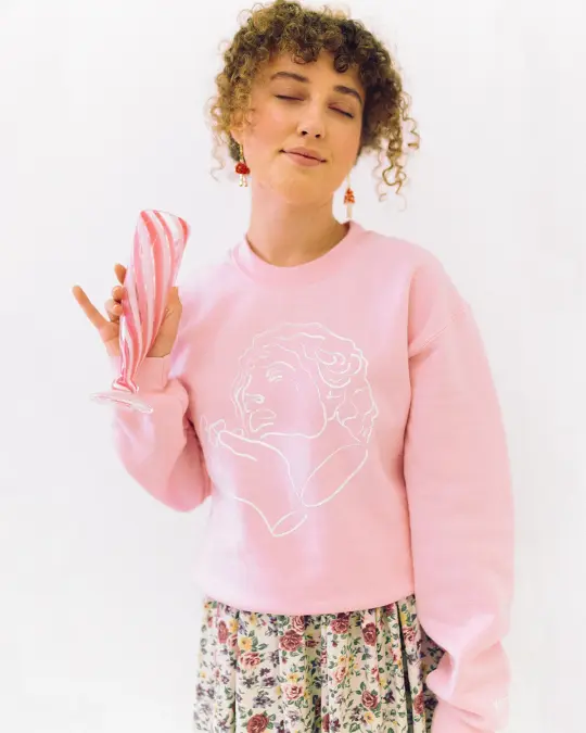 Crying is Cool Crewneck (Original)- Pink.
