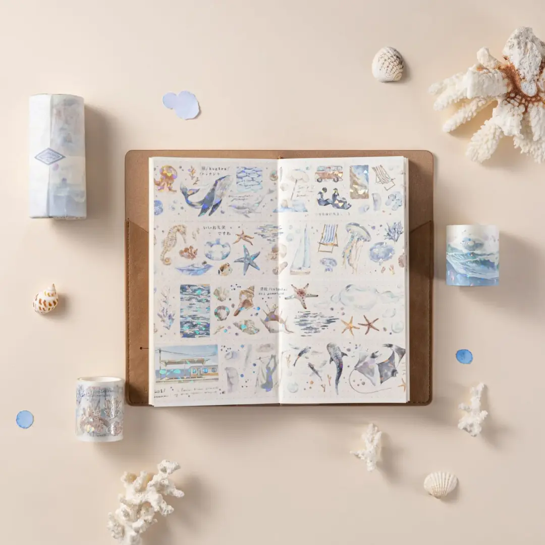 Hinoki - ‘Into the Wave’ Decorative PET Tape Set