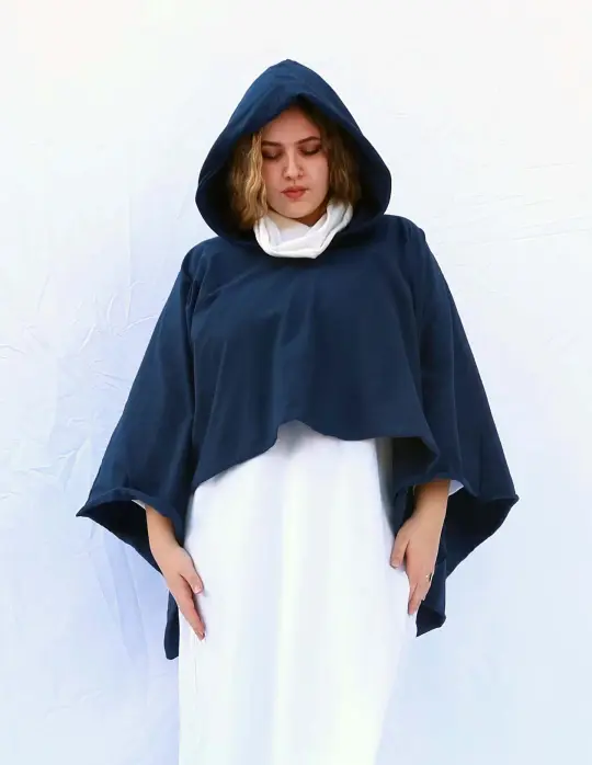 Beach Bum Hoodie Cropped Cape