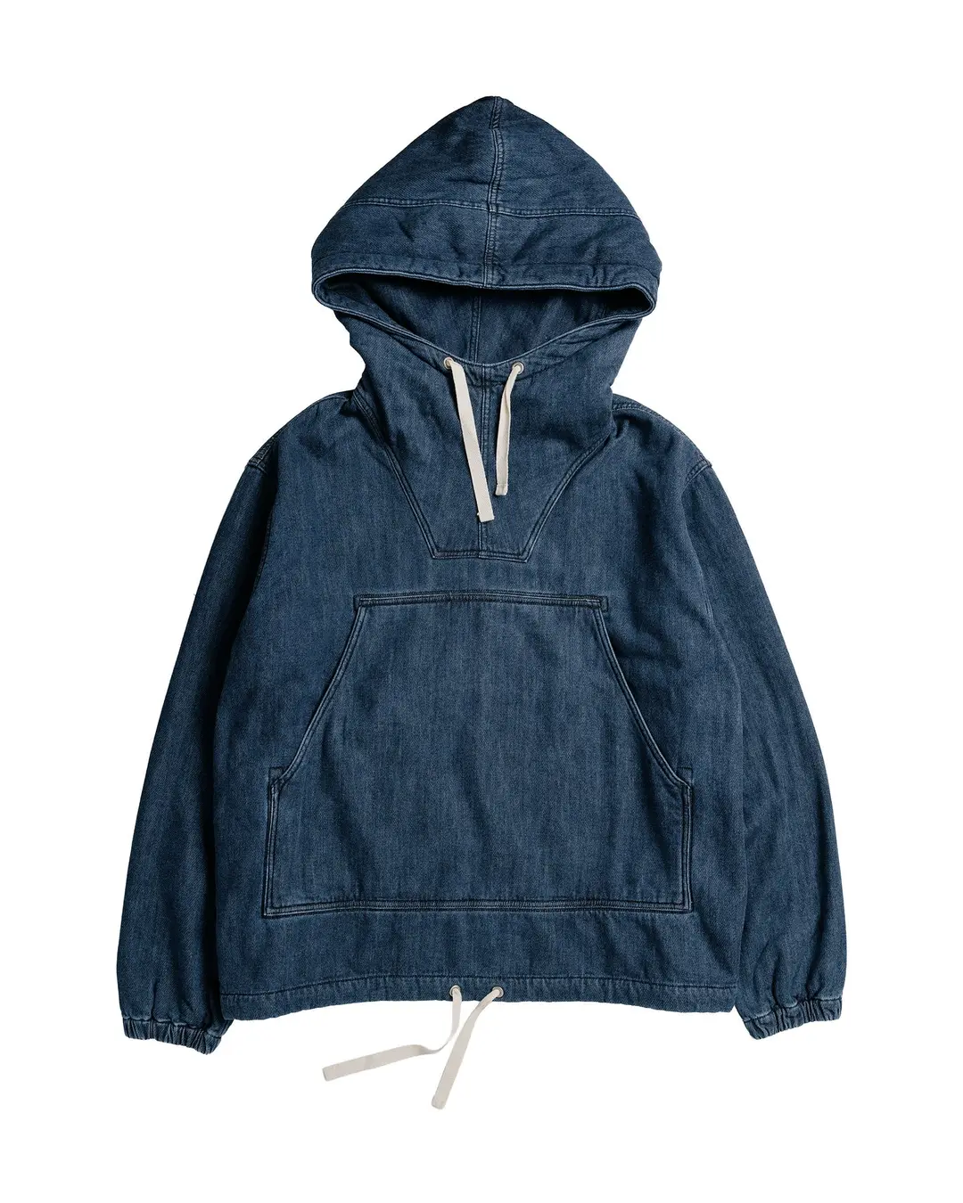 Beams Plus MIL Smock Denim Pile Fade Wash