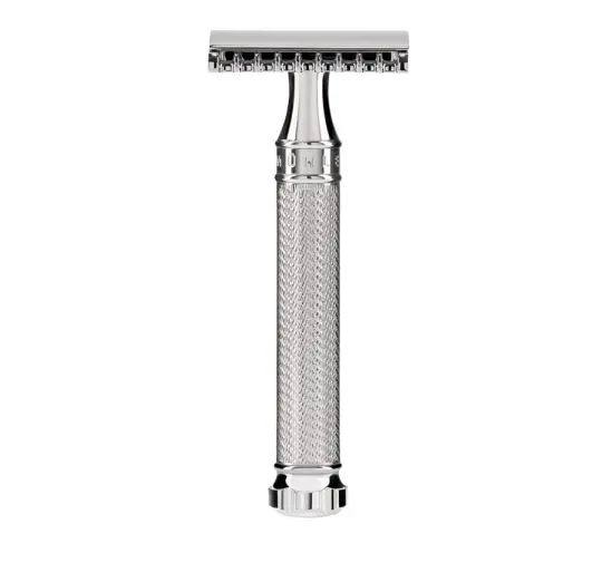 MÜHLE TRADITIONAL Safety Razor, Twist, Chrome-Plated Metal, Open Comb