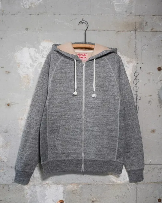 Zip Hoodie - Fleeced Foxfibre® - Charcoal