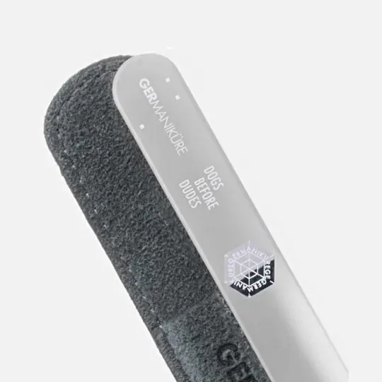 "Dogs Before Dudes" Germanikure Mantra Nail File and Leather Sleeve