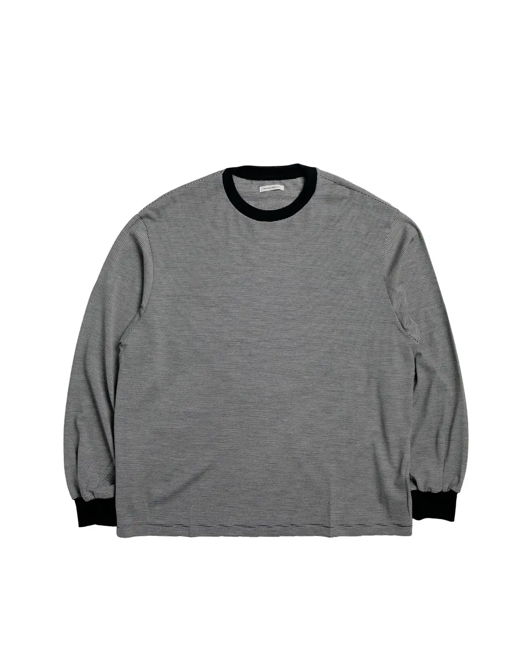 Universal Products Wool Border Jersey Crew Neck Black