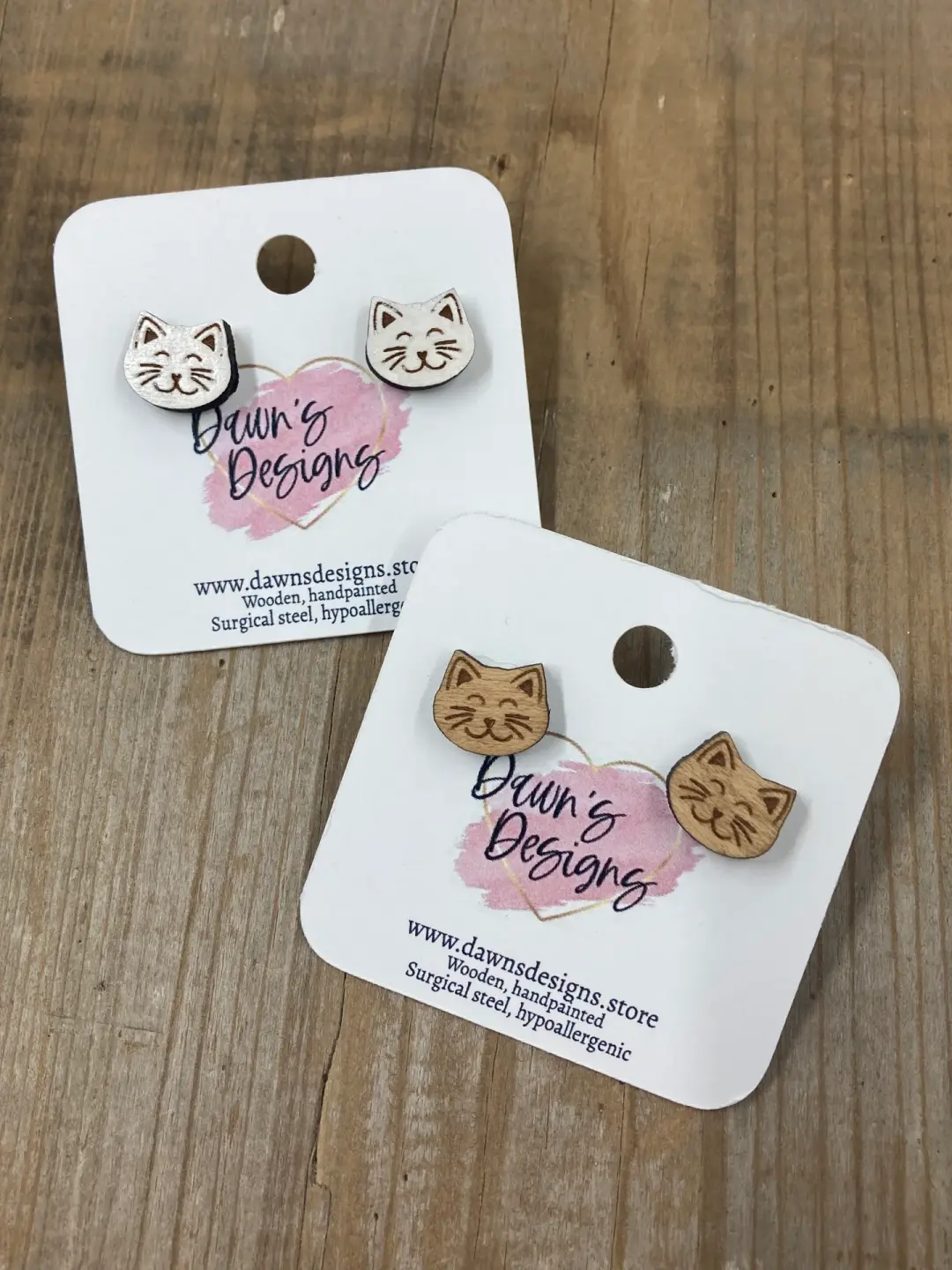 Cat Face Stud