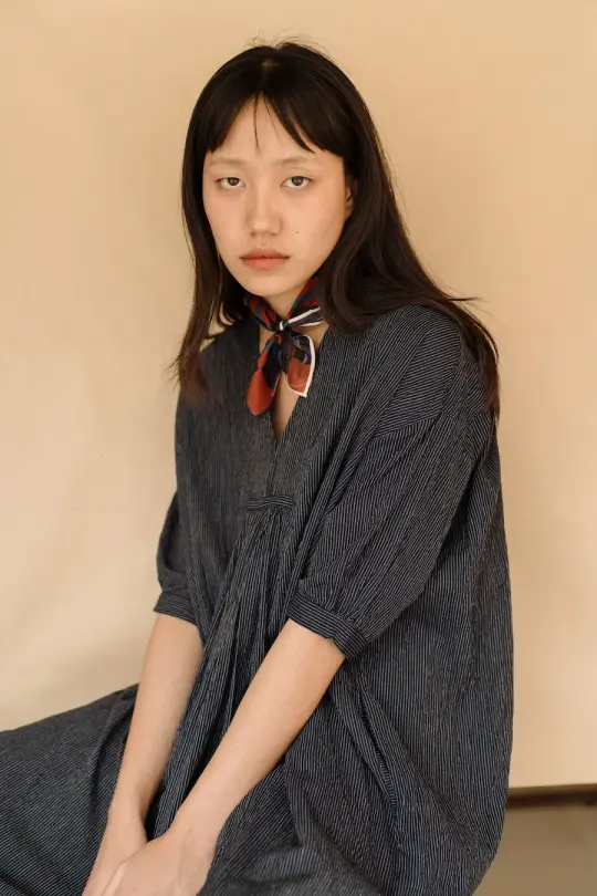 IRENE - DEEP INDIGO STRIPES