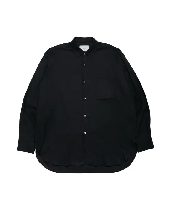 ssstein Cotton Silk Oversized LS Shirt Black