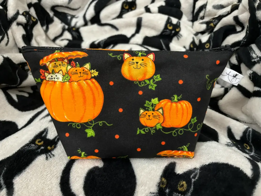 Pumpkin Cat Zipper Pouch