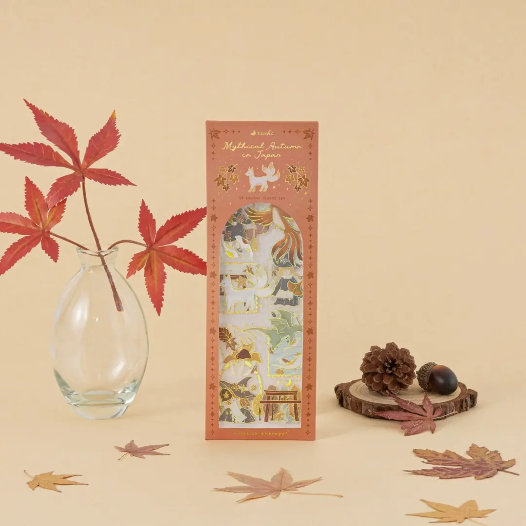 Tsuki ‘Mythical Autumn in Japan’ 3D Foil Sticker Set