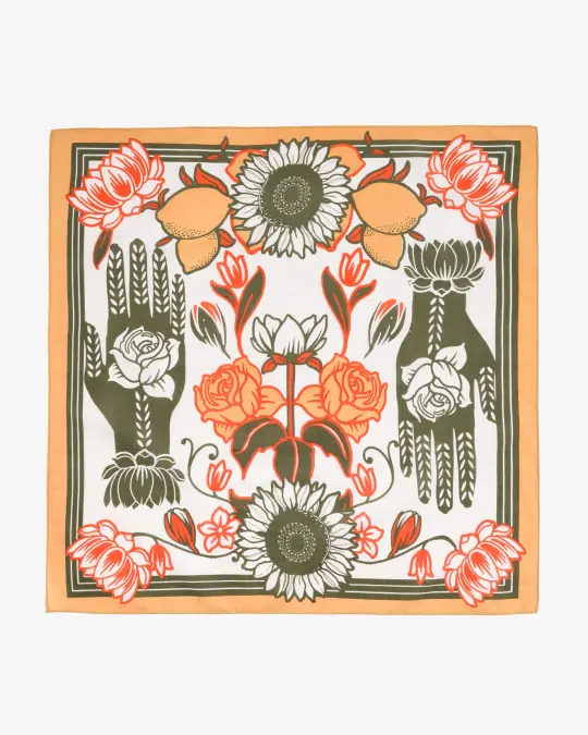 Felix Green Organic Cotton "Desperado" Bandana - Peach