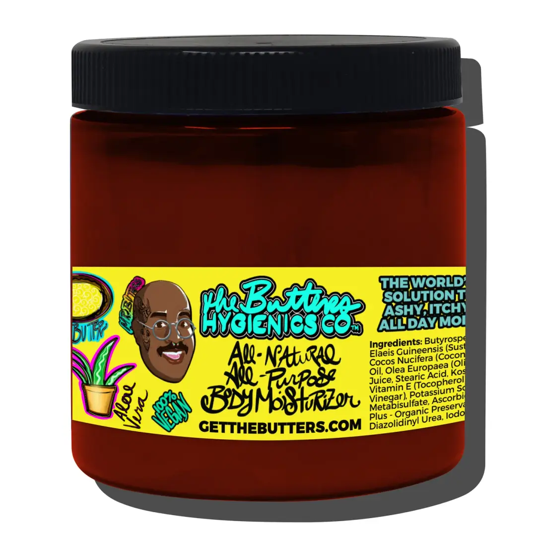 The Butters Body Moisturizer Aloe X Shea (Unscented) All-Natural All-Purpose Original Lubricating
