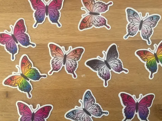 LGBT pride flag stickers