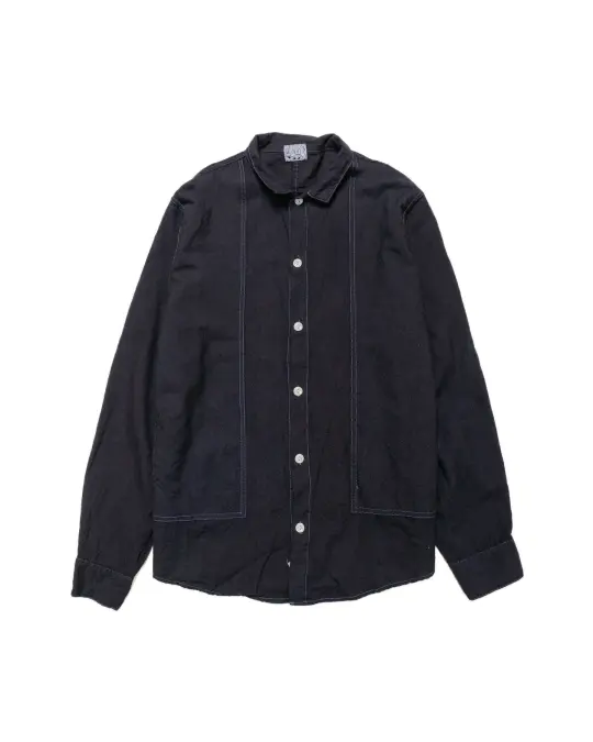 Tender Type 439 Stole Pocket Butterfly Shirt Wool Calico Black Hole