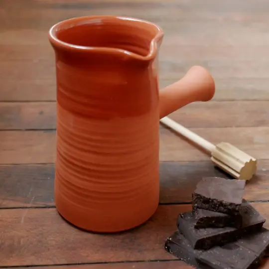 Redware Chocolate Pot