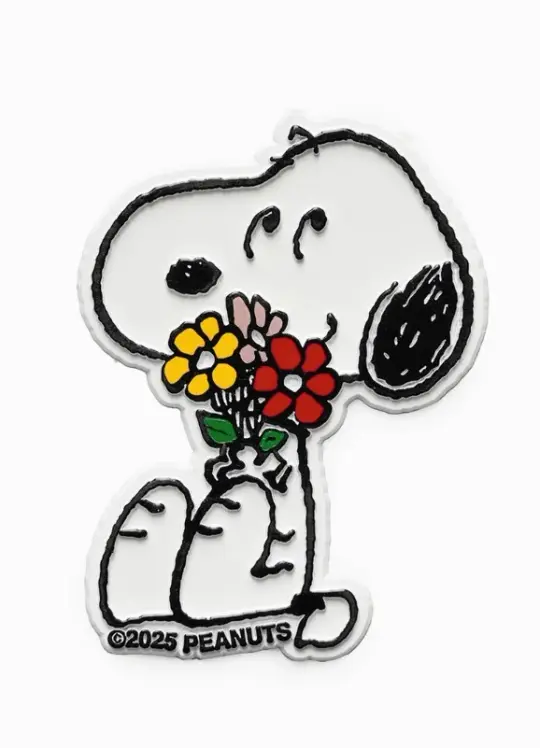 Snoopy Flower Bouquet Magnet