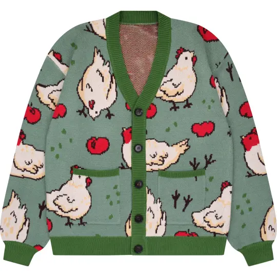 Green Chicken Cardigan