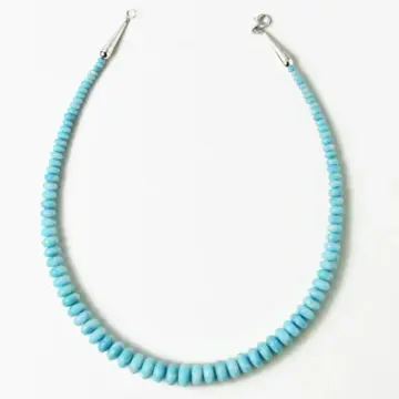 Gradient Larimar Beaded Necklace