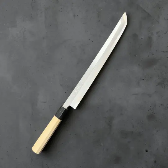Yoshikazu Tanaka White #2 Migaki Sakimaru Yanagiba 300mm with Saya
