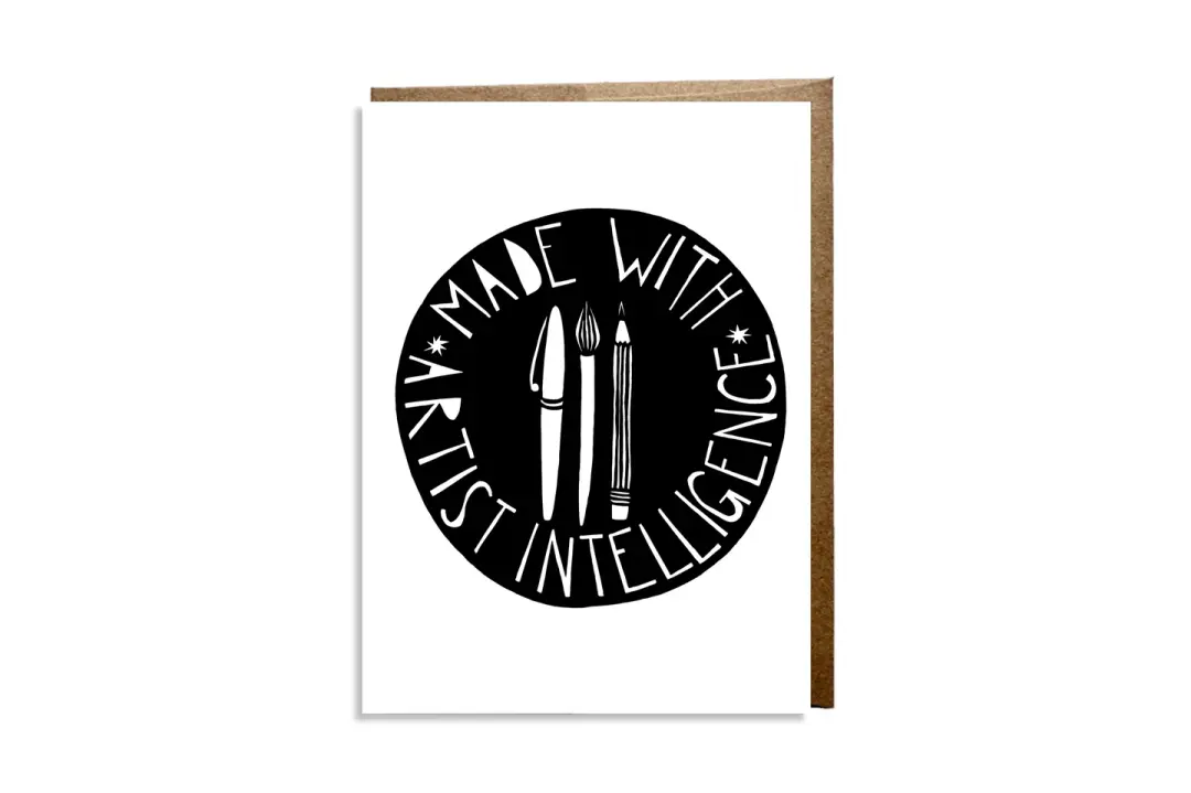 "Made with Artist Intelligence" card