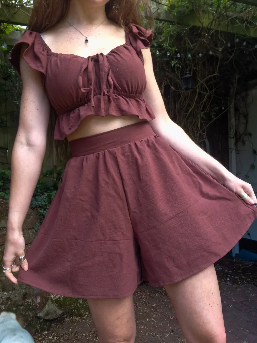Wide-leg shorts