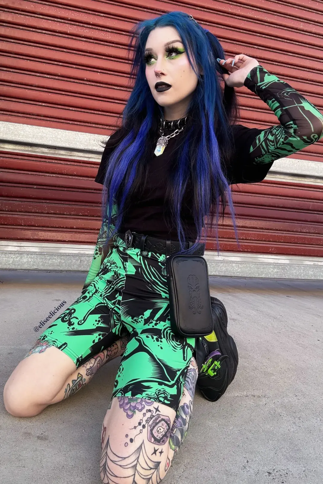Gelatinous Cube High Waisted Bike Pants