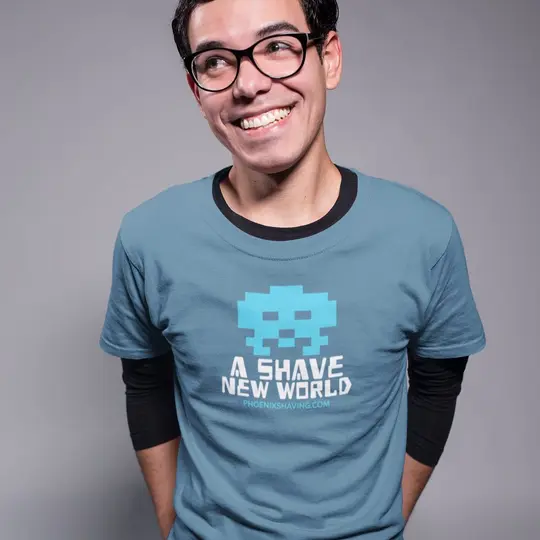 8 Bit Shave New World Short-Sleeve Unisex T-Shirt - Phoenix Shaving Collection Shirt