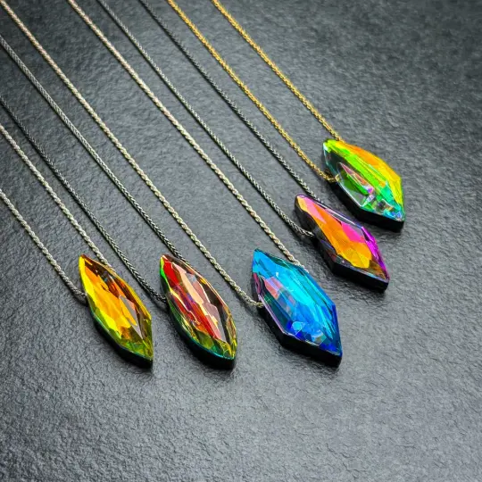 Aura Prism Pendant Necklace