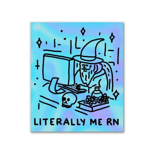 Literally me rn sticker