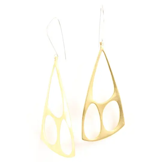 Organic Triangle earrings