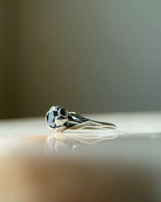 Natasha Pt I // Grey Moissanite // 5.5
