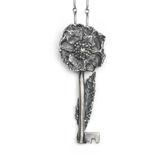 The Sleeper's Key. Sterling Silver Necklace.
