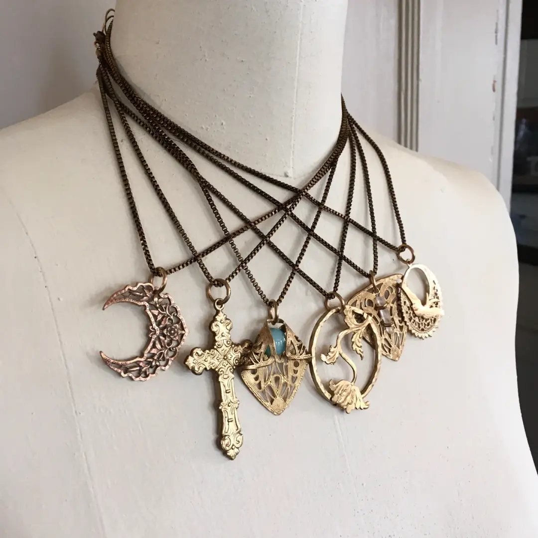 Brass Layering Necklace