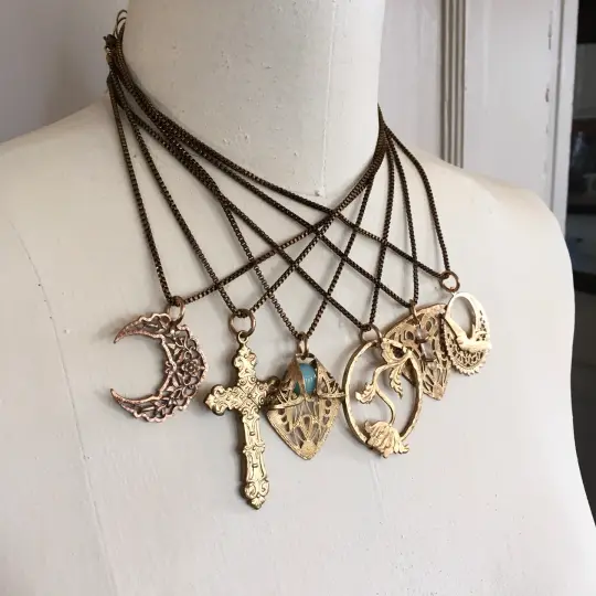 Brass Layering Necklace