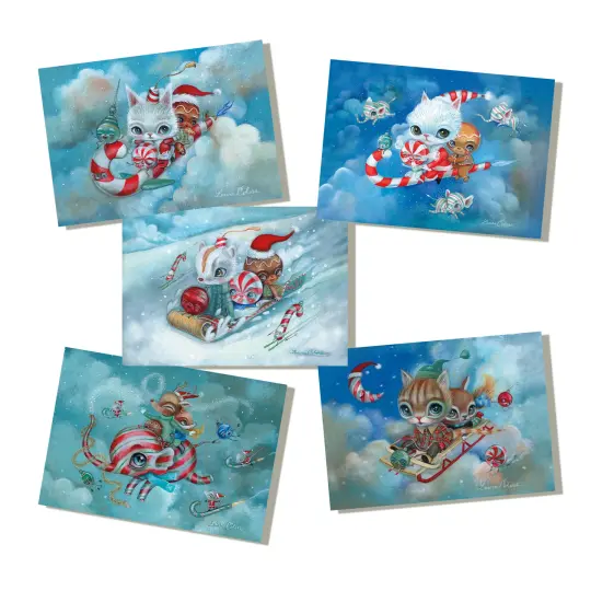 Magical Transport (Christmas Card Set)